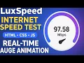 Build An Internet Speed Test Checker Web App HTML CSS JAVASCRIPT
