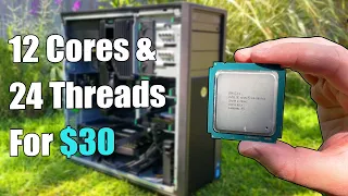 12 Cores 24 Threads For 30 - Maxing Out an HP Workstation PC For Gaming