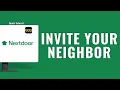 How to invite a Neighbor on Nextdoor
