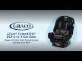 Install the 4Ever Extend2Fit DLX 4-in-1 Car Seat in rear-facing mode using the vehicle seat belt