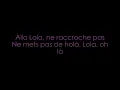 Lola - Superbus - Paroles
