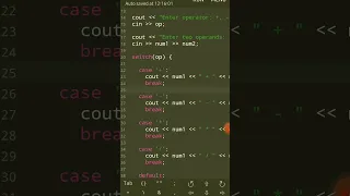 Simple calculator using switch statement in c Try this in your mobile and watch the output