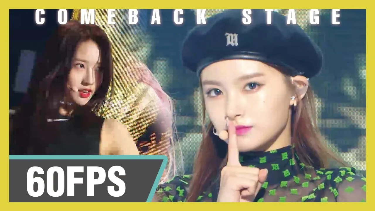 60FPS 1080P | EVERGLOW (에버글로우) - Adios  Show! Music Core 20190824