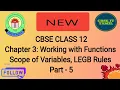 CBSE CLASS 12 Computer Science with Python 083 Ch3 Working with Functions Scope of Variables