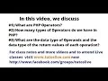 PHP Operators and Control Structures