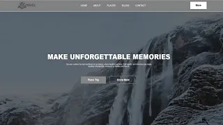How to Create Travel Website Using HTML and CSS Fast Code