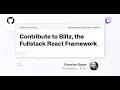 Contribute to Blitz js a Fullstack React Framework