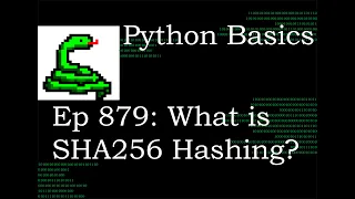 Python Basics Tutorial What is SHA256 Hashing Blockchain