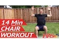 14 Min Chair Workout w Coach Kozak - HASfit Chair Exercises for Seniors Seated Exercise