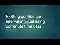 Plotting confidence interval in Excel using commute time data Business Statistics