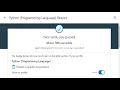 Linkedin Python Programming Language Test Passed in 2020 Q A Above 70th Percentile