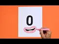 How to draw Numberblock 0 Zero