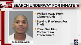 Authorities searching for inmate that escaped from Brazoria prison