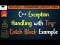 L28 C Exception Handling with Try-Catch Block Example OOPS with C Programming Lectures Hindi