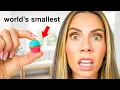 I SURVIVED on TINY FOODS for 24 HOURS