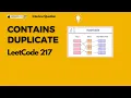 LeetCode Contains Duplicate 217 Popular Interview Question - Amazon Apple and Microsoft