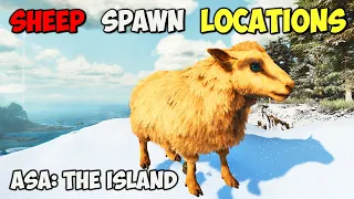 ASA BEST Ovis Spawn LOCATIONS ARK Survival Ascended The Island