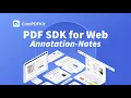 JavaScript Add PDF Annotation ComPDFKit Web Viewer - Notes