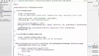 iOS Programming Tutorial - Insert and Remove Objects from a NSMutableArray in Objective C