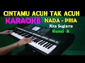 Download Lagu ACUH TAK ACUH - Rita Sugiarto | KARAOKE Nada Pria [A=DO]