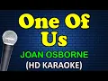 Lagu ONE OF US - Joan Osborne (HD Karaoke)