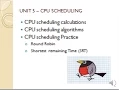 CPU scheduling - round robin and SRT