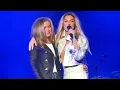 Shania Twain has an emotional reunion with her long-lost friend on N L stage