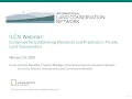 ILCN Webinar Sylvia Bates on Standards and Practices for Land Trusts