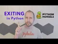 Exiting a Python program