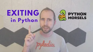 Exiting a Python program