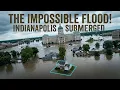 White River Flooding in Indianapolis Drone Footage - August 15 2026