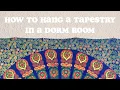 How to Hang a Tapestry in a Dorm Room WITHOUT Damaging the Walls