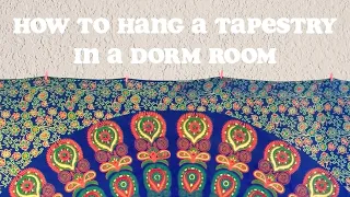 How to Hang a Tapestry in a Dorm Room WITHOUT Damaging the Walls