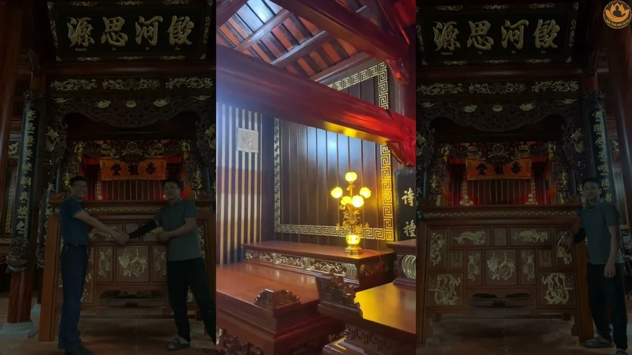 THI CÔNG PHÒNG THỜ HỌ ĐINH HIỆN ĐẠI TẠI NGHỆ AN 