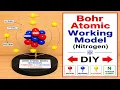 Bohr atomic working model 3d science project for exhibition - diy
