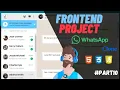 Create WhatsApp Clone Using HTML CSS and JavaScript Frontend Project For Beginners
