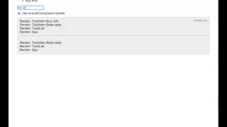 React shouldComponentUpdate demo