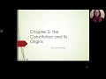 Political Science 101 Chapter 2 - The Constitution and Its Origins