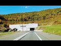I-476 north in Pennsylvania Lehigh Tunnel Fall Foliage Pre-Peak
