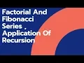 And Series Application Of Recursion