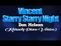 Lagu VINCENT (Starry Starry Night) - Don Mclean (KARAOKE PIANO VERSION)
