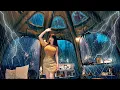 Download Lagu ☔️CAMPING IN HEAVY RAIN WITH 5-STAR LUXURY INFLATABLE TENT / HEAVY RAIN CAMPING / RAIN ASMR /