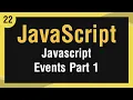 Learn JavaScript In Arabic - Events Part 1