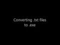 txt to exe file conversion on Windows