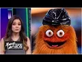 NHL mascots REALLY don t like how popular Gritty is Always Late with Katie Nolan
