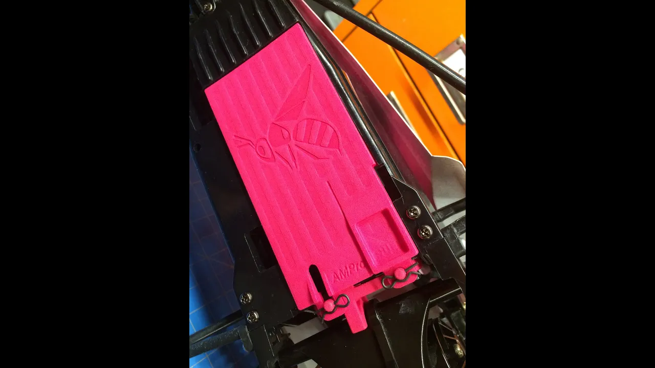 Tamiya Hornet Battery Retainer Door and Trans Brace