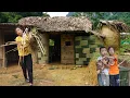 Download Lagu Poor Single mother and son, daughter build house in the wilderness - Start to Finish Timeplase