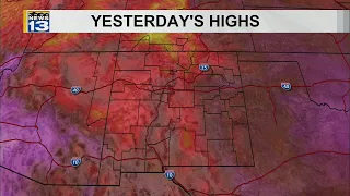 Saturday Monsoon storms with near record heat