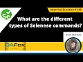 What are the different types of Selenese commands Selenium Interview Question