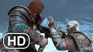 kratos vs thor all fight scenes 4k god of war ragnarok